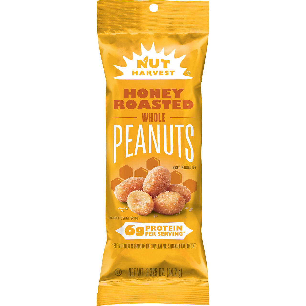 NUT HARVEST PEANUTS HONEY ROASTED 3.325OZ