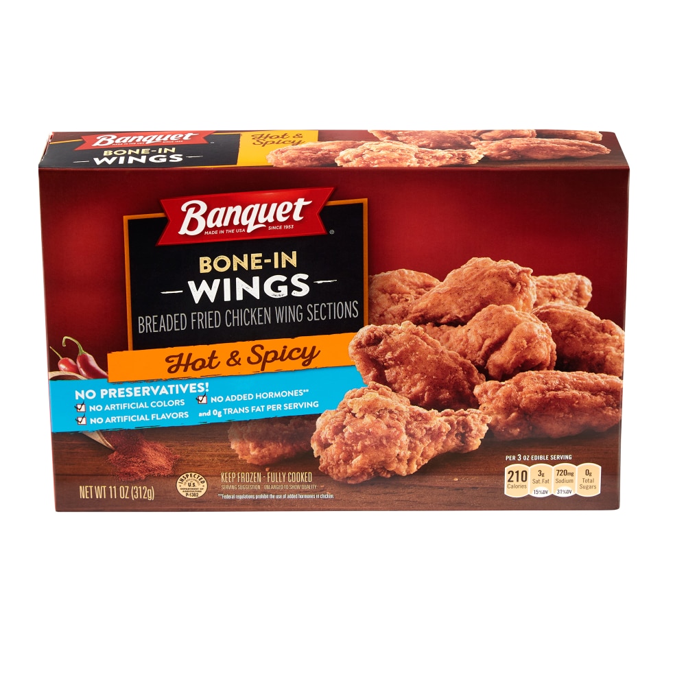BANQUET HOT & SPICY WINGS 11OZ