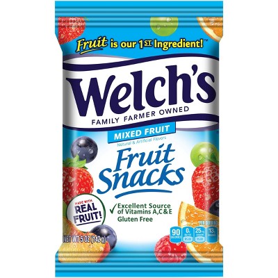 WELCHS FRUIT SNACKS MIXED FRUIT 5OZ