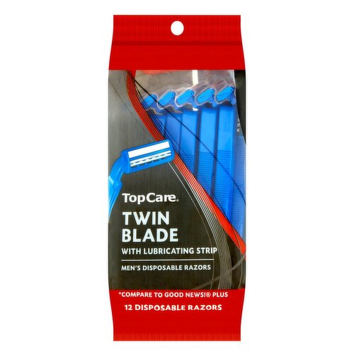 TOP CARE TWIN BLADE RAZORS 12P