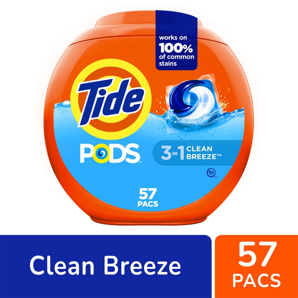 TIDE PODS CLEAN BREEZE 57P