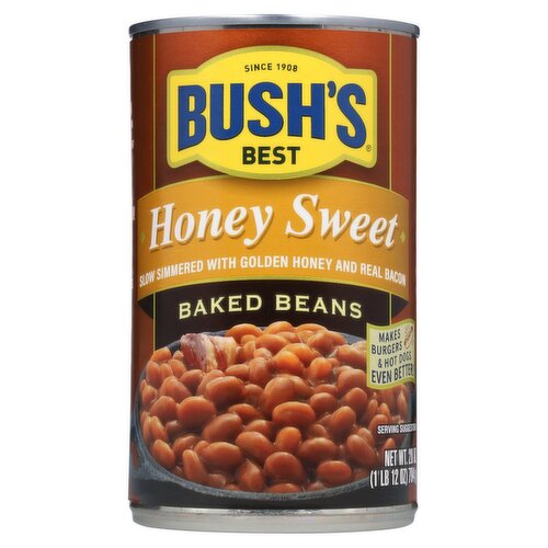 BUSHS BEST HONEY SWEET BAKED BEANS 28OZ