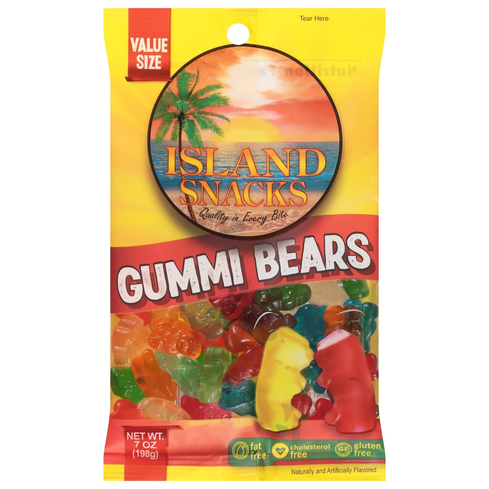 ISLAND SNACKS GUMMI BEARS 7.5OZ
