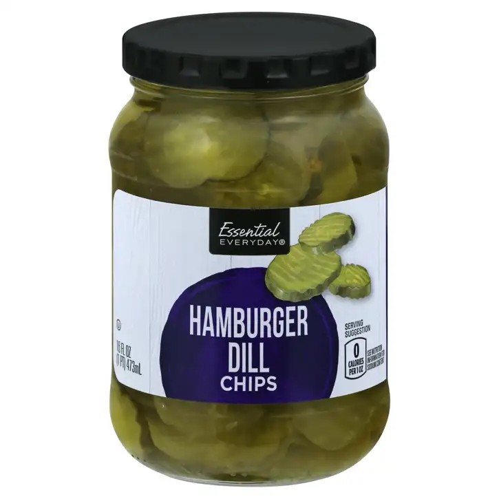 ESSENTIAL EVERDAY HAMBURGER DILL 16OZ