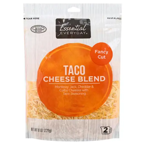 ESSENTIAL EVERYDAY TACO CHEESE BLEND 8OZ