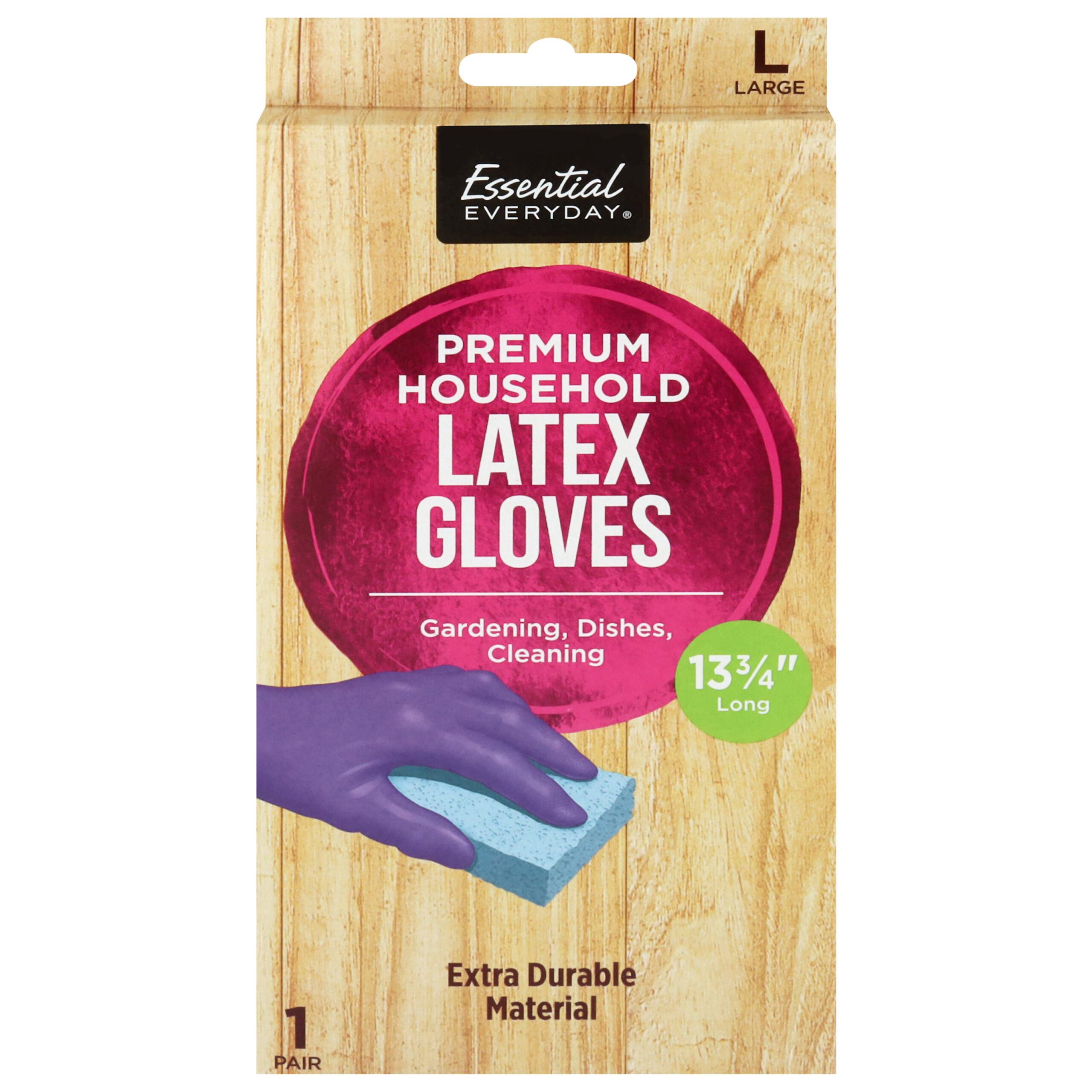 ESSENTIAL EVERYDAY LATEX GLOVES PAIR