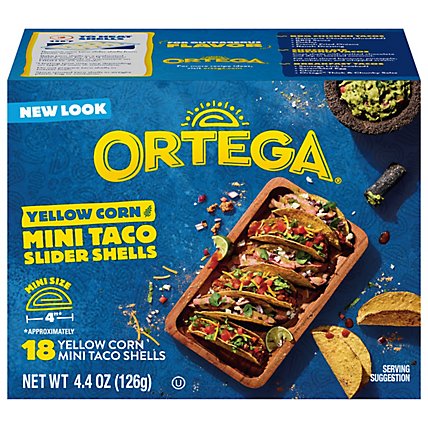 ORETGA TACO SHELLS MINI SLIDER 18P 4.4OZ