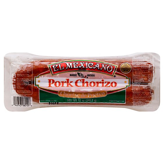 EL MEXICANO PORK CHORIZO 12OZ