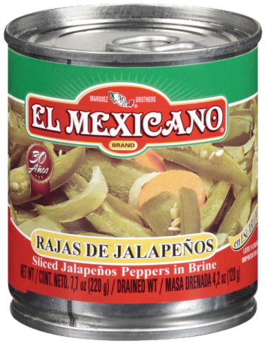 EL MEXICANO SLICED JALAPENOS 7.7OZ