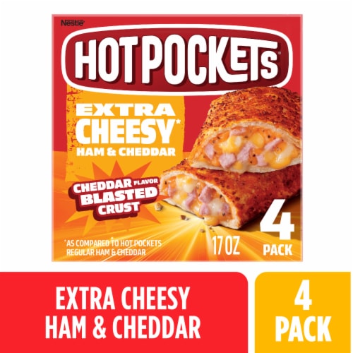 HOT POCKETS EXTRA CHEESY HAM & CHEDDAR