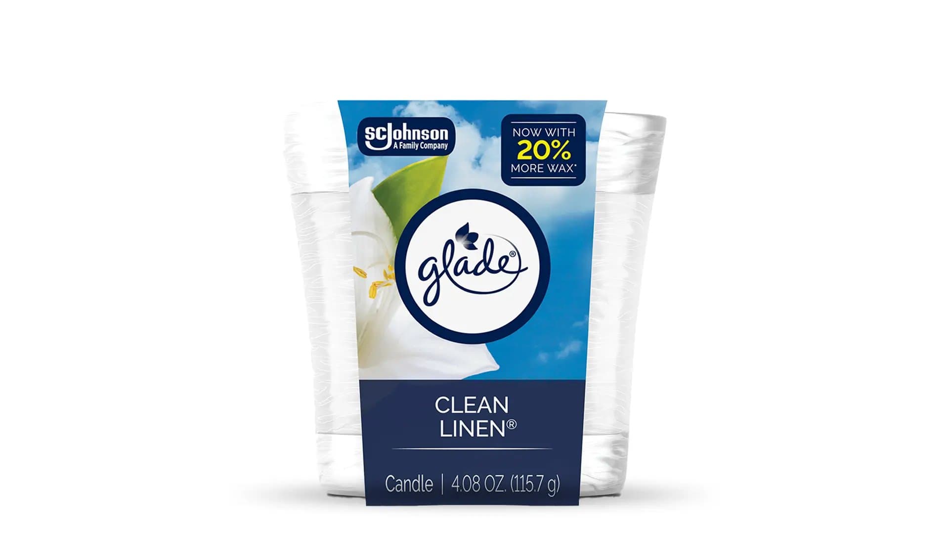 GLADE CLEAN LINEN CANDLE