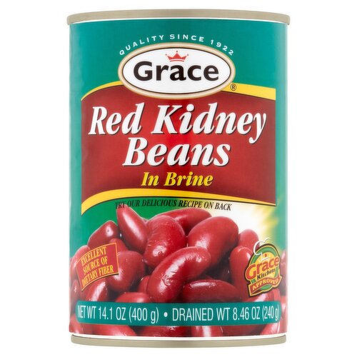 GRACE RED KIDNEY BEANS IN BRINE 14.1OZ