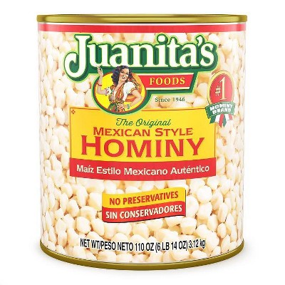 JUANITAS MEXICAN STYLE HOMINY 110OZ
