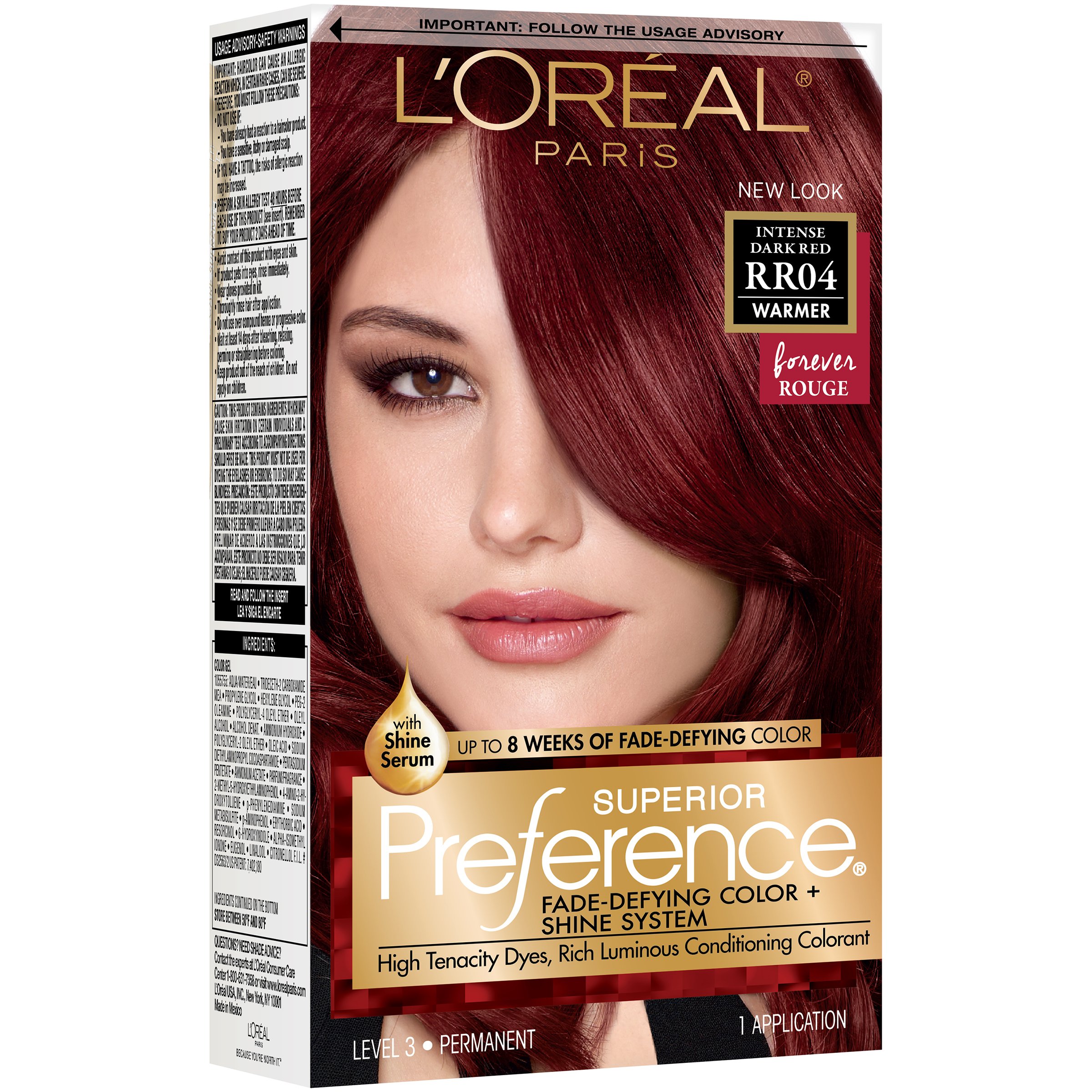 LOREAL PARIS HAIR COLOR INTENTE DARK RED