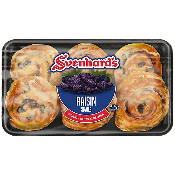 SVENHRDS RAISIN SNAILS 6P