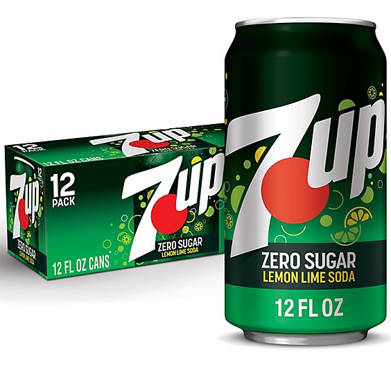 7UP ZERO SUGAR 12P