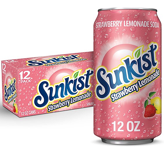 SUNKIST STRAWBERRY LEMONADE 12P