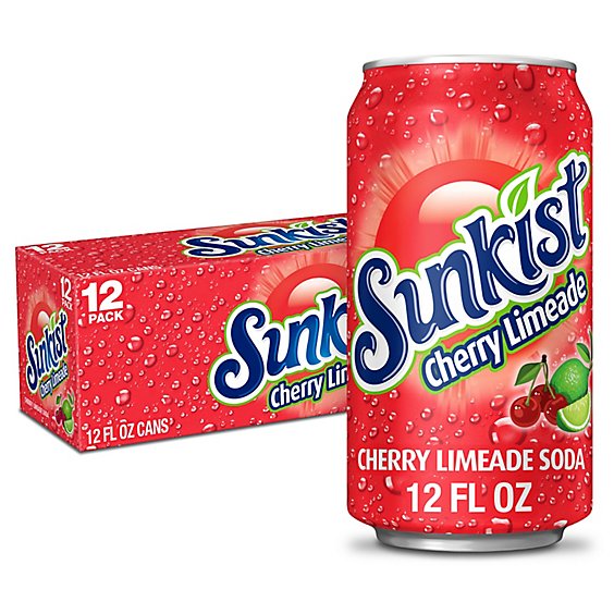SUNKIST CHERRY LIMEADE 12P