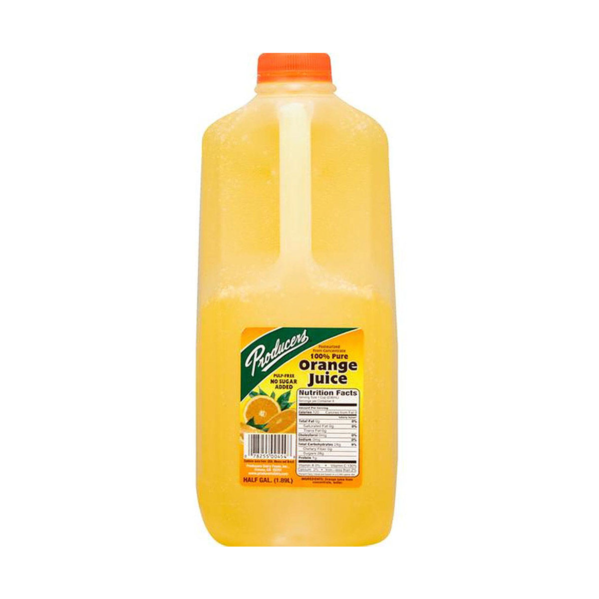 PRODUCERS ORANGE JUICE HALF GALLON