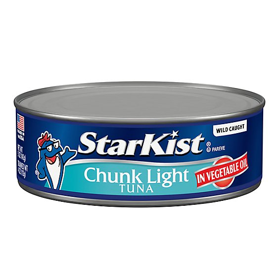 STARKIST CHUNK LIGHT TUNA IN VEG OIL 5OZ