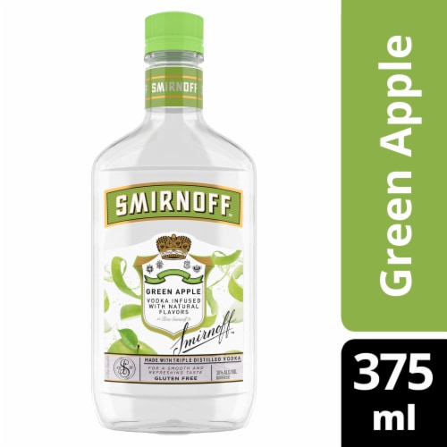 SMIRNOFF VODKA GREEN APPLE 375ML