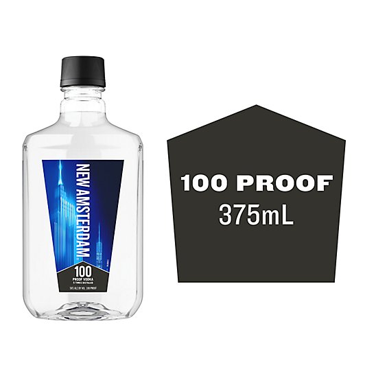 NEW AMSTERDAM VODKA 100 PROOF 375ML