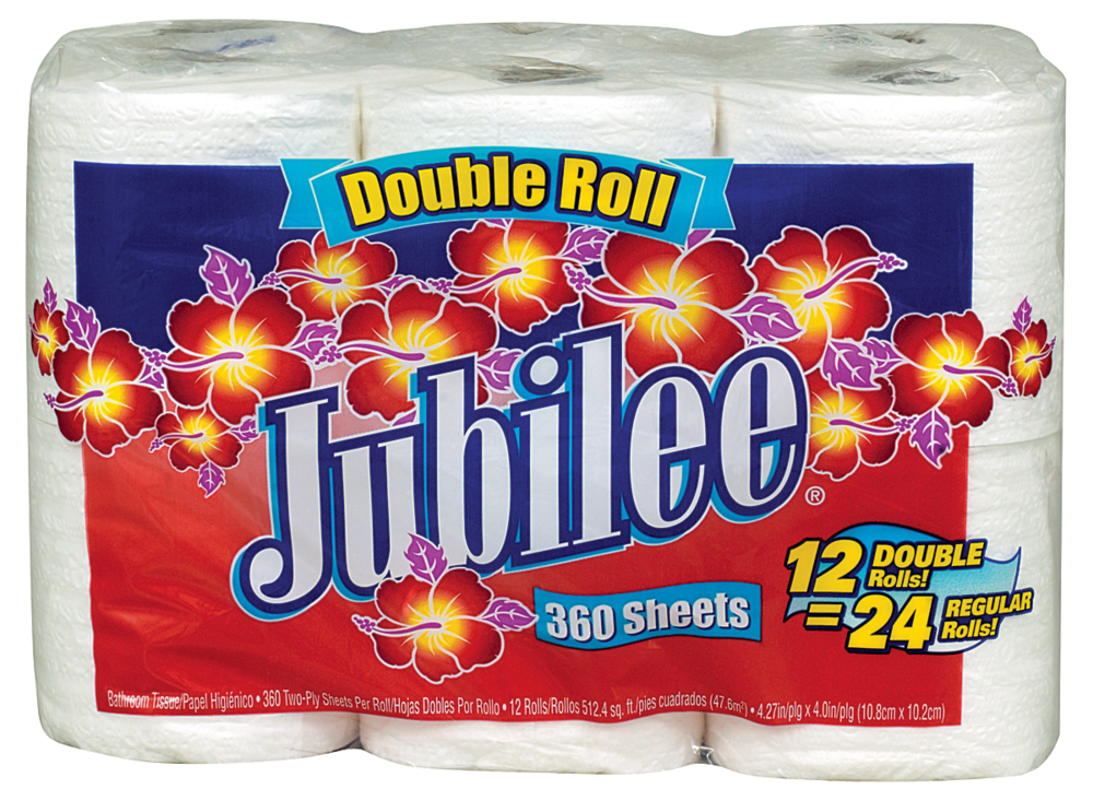 JUBILEE DOUBLE ROLL BATH TISSUE 12P