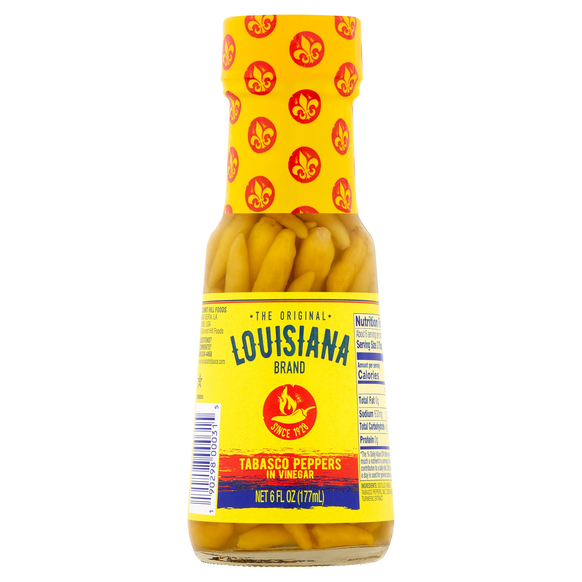 LOUISIANA TABASCO PEPPERS IN VINEGAR 6OZ