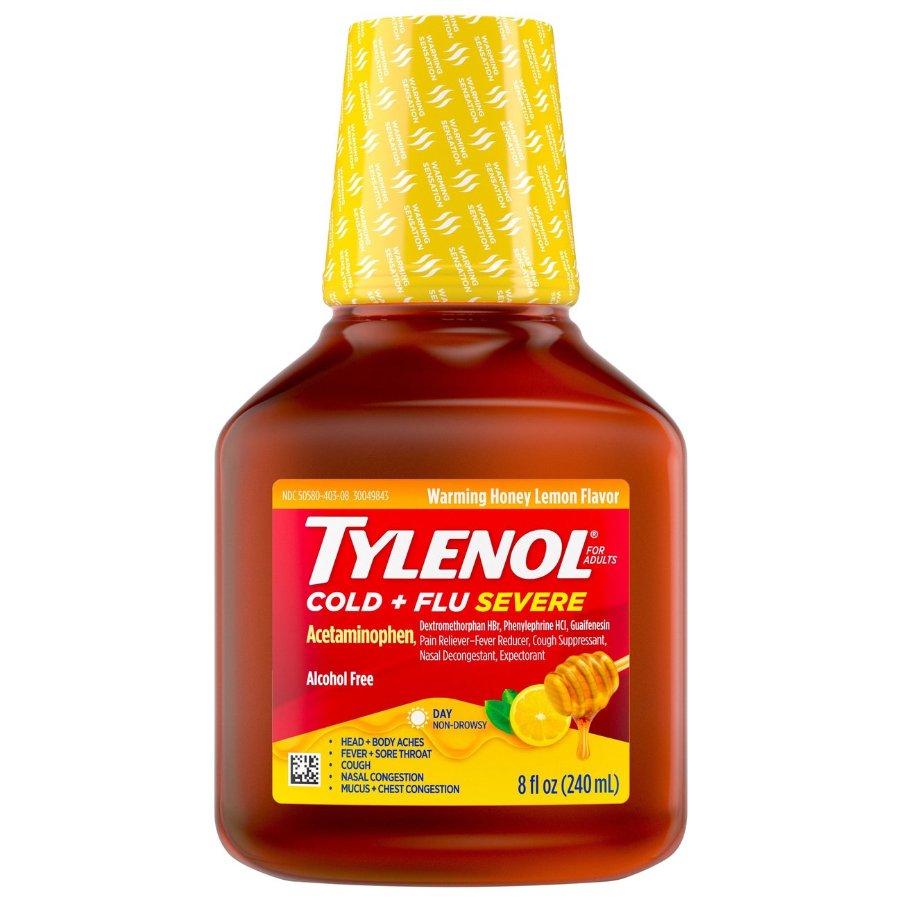 TYLENOL COLD+FLU SEVERE DAY 8OZ.
