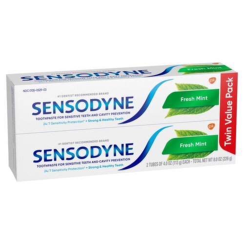 SENSODYNE FRESH MINT TWIN VALUE PACK