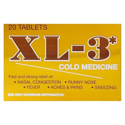 XL 3 COLD MEDICINE 20P