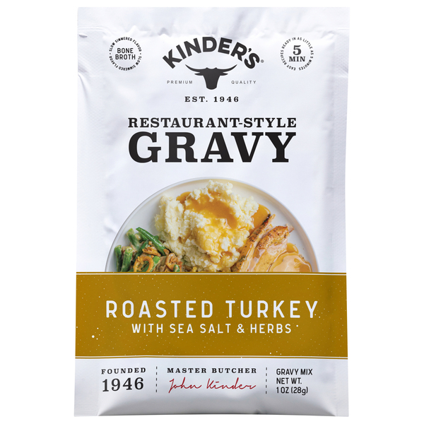 KINDERS BONE BROTH GRAVY ROASTED TURKEY WITH SALT