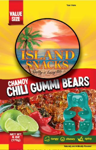 GUMMY BEAR CHILI LIMON PEANUTS 6OZ