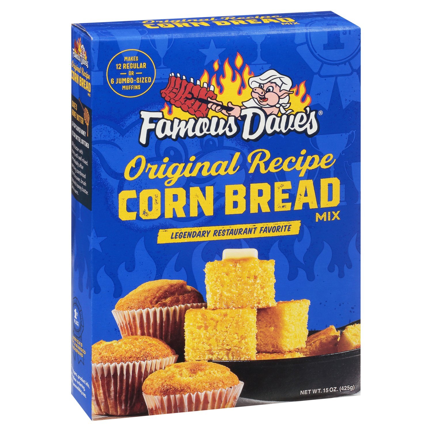 FAMOUS DAVES CORN BREAD MIX 15OZ