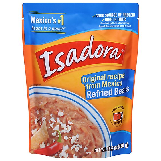 ISADORA REFRIED BEANS 15.2OZ