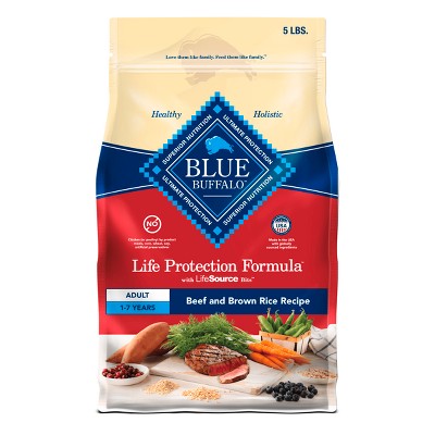 BLUE BUFFALO BEEF AND BROWN RICE RECIPE 5LBS.