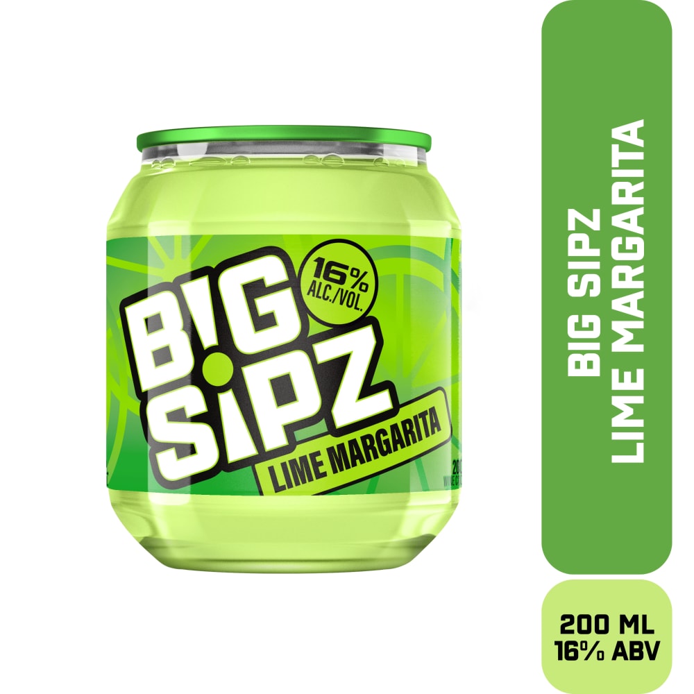 BIG SIPZ LIME MARGARITA 200ML