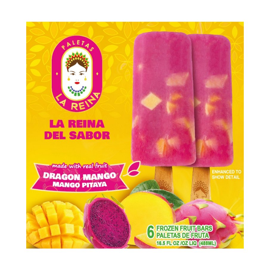 LA REINA ICE CREAM BAR DRAGON MANGO 4OZ