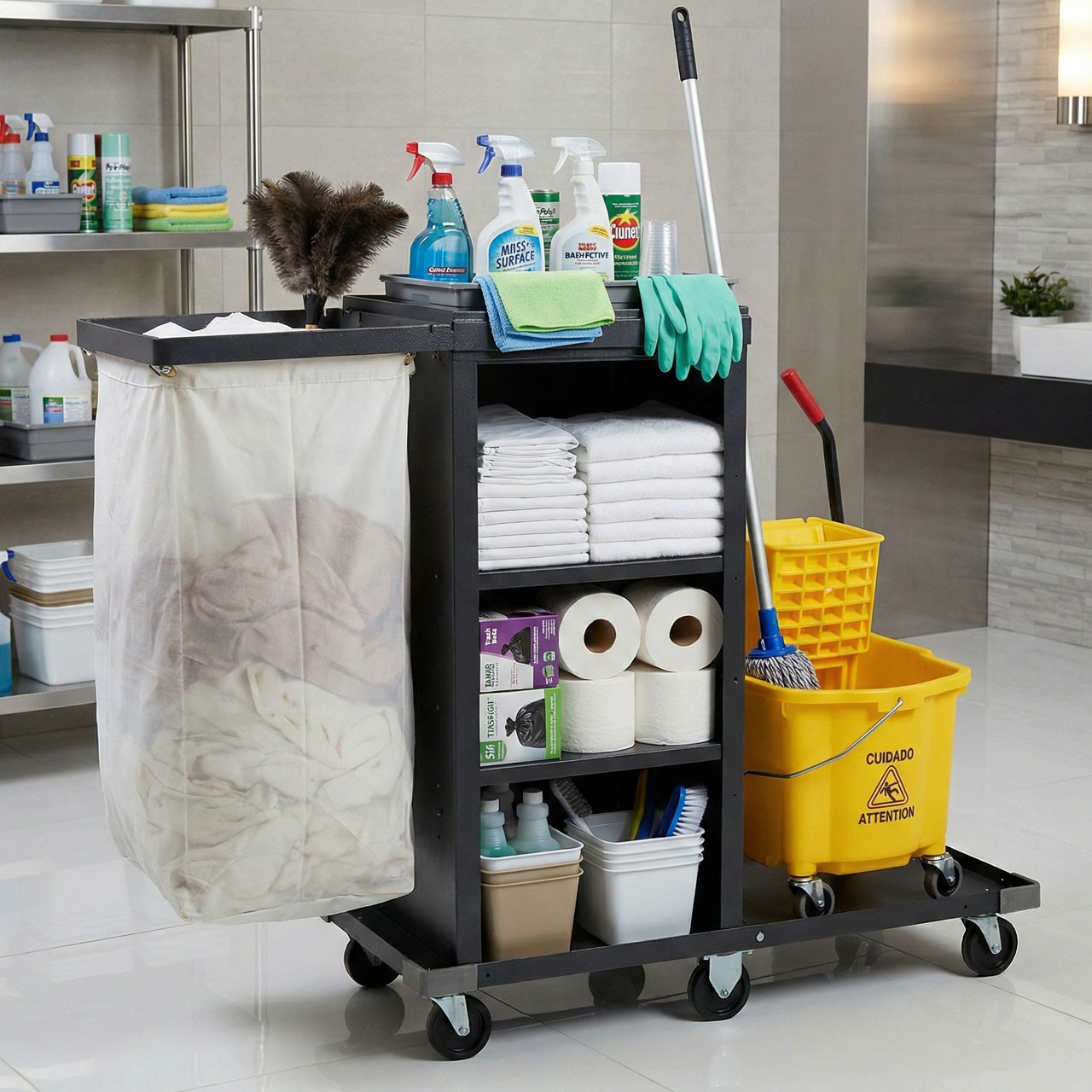 FAMILY MAID SHOPPING CART WITH CHAIR