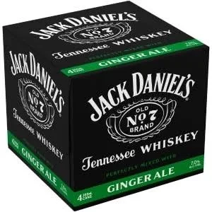 JACK DANIELS GINGER ALE 12OZ