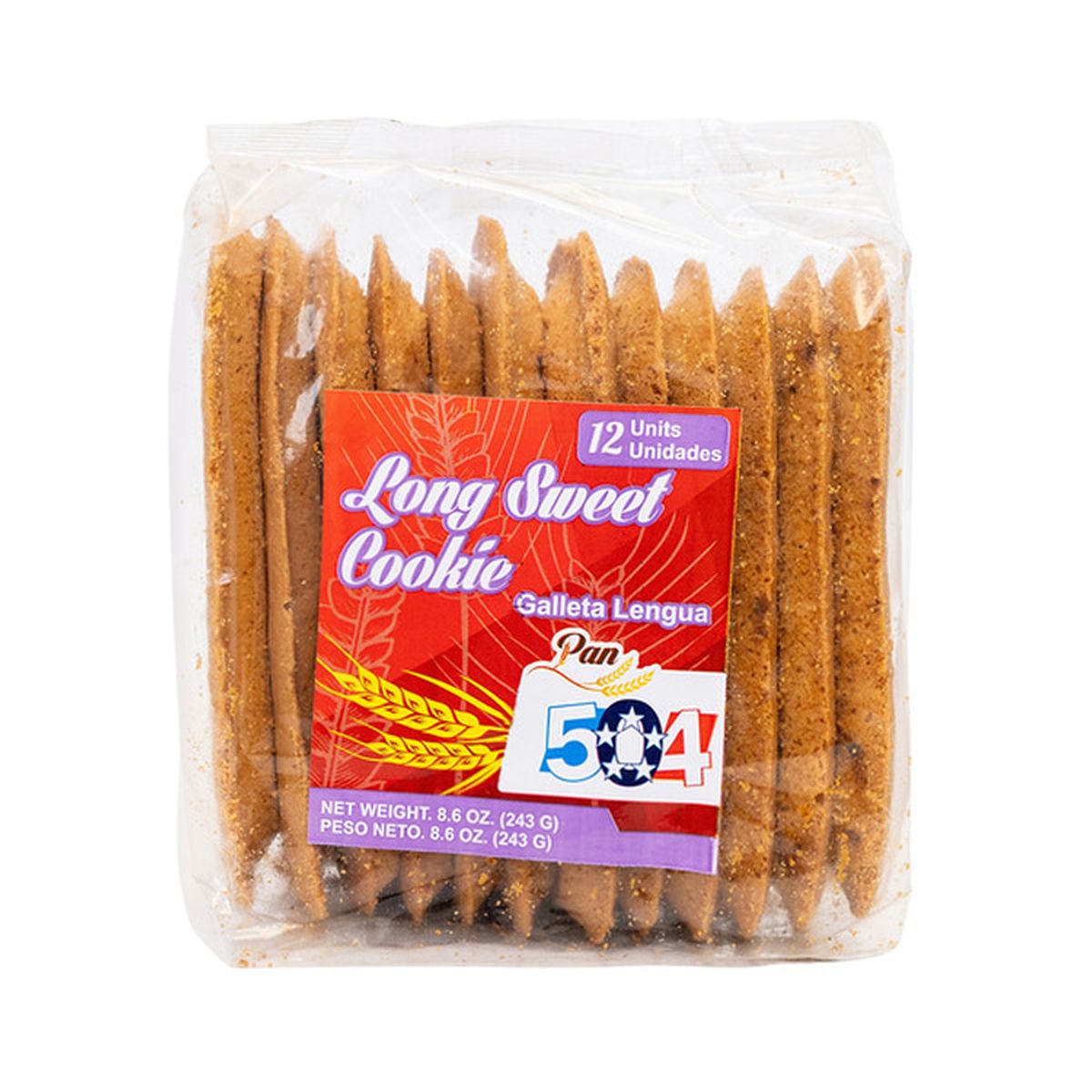PAN 504 LONG SWEET COOKIE 8.6OZ