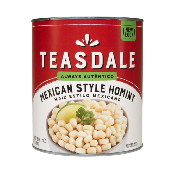 TEASDALE MEXICAN STYLE HOMINY 108OZ