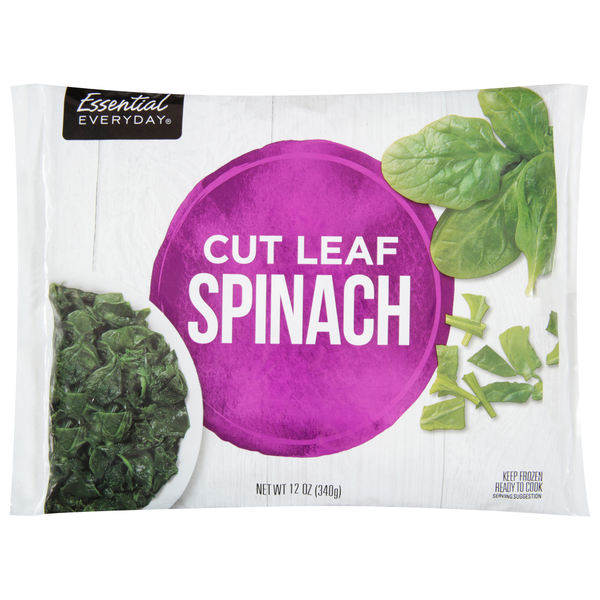ESSENTIAL EVERYDAY LEAF SPINACH CUT 12OZ