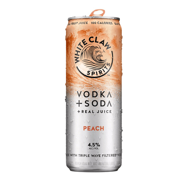 WHITE CLAW VODKA SODA PEACH