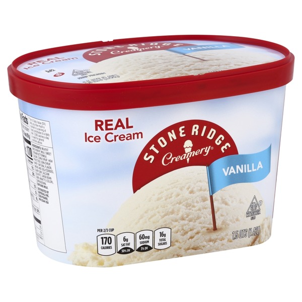 STONE RIDGE ICE CREAM VANILLA 1.5QT