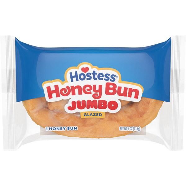 HOSTESS JUMBO HONEY BUN GLAZED 4OZ