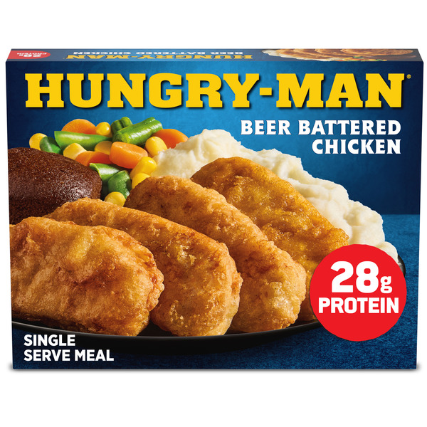 HUNGRY MAN BEER BATTERED CHICKEN 14.5OZ