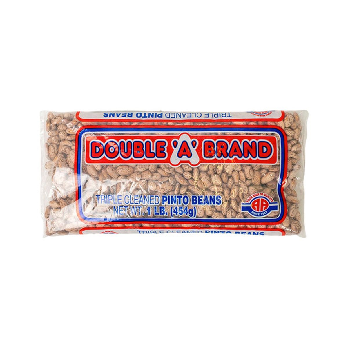 DOUBLE A BRAND PINTO BEANS 1LB