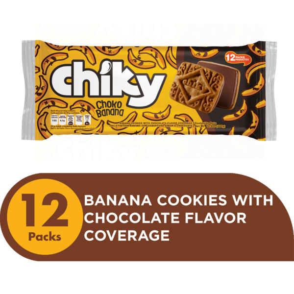 CHIKY CHOKO BANANA COOKIES 12P
