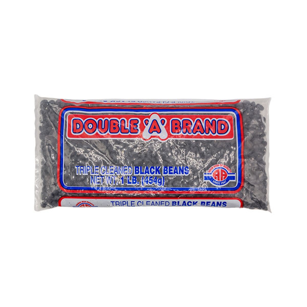 DOUBLE A BRAND BLACK BEANS 16OZ